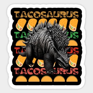 Tacosaurus Stegosaurus Dinosaur Sticker